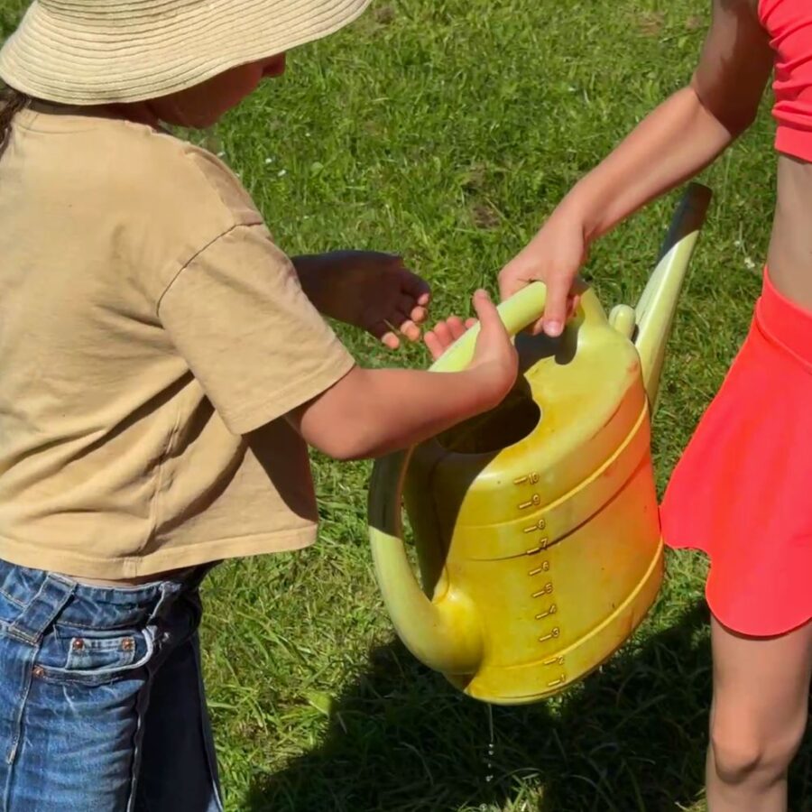 Wasserspiele bei der Bauernolympiade